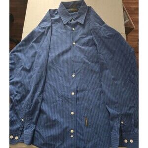 Dockers Classic Fit Mens‎ Large Blue Button Down Business Casual Dress Shirt
